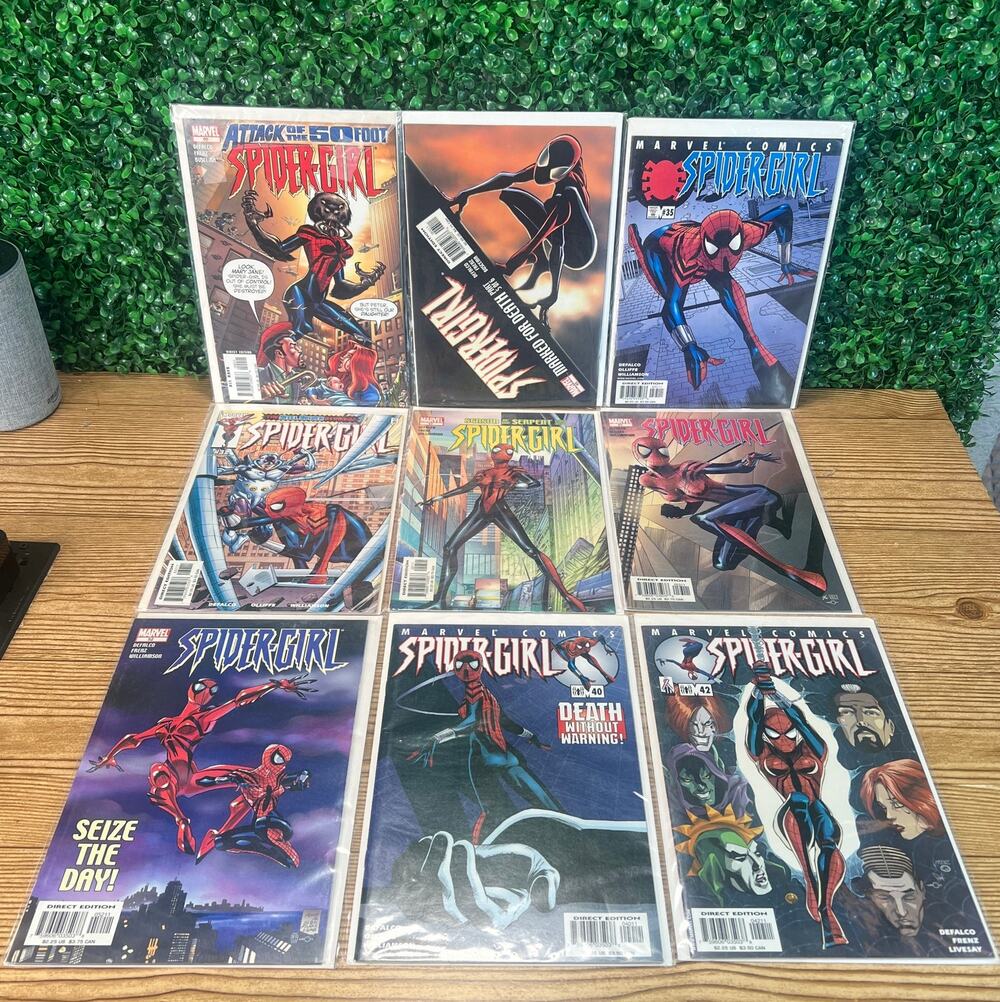 Lot of 9 Spider Girl Comic Books #90 #65 #42 #52 #35 #53 #40 #57 #32